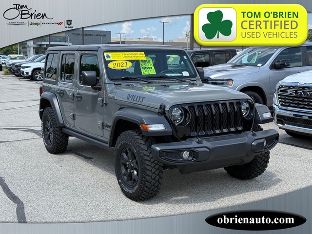 2021 Jeep Wrangler Willys at Tom O'Brien Chrysler Jeep Dodge Ram in Indianapolis IN