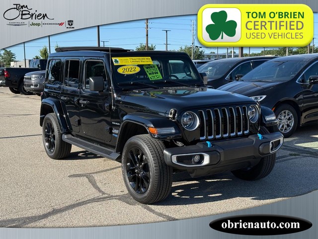 2022 Jeep Wrangler 4xe Unlimited Sahara at Tom O'Brien Chrysler Jeep Dodge Ram in Indianapolis IN