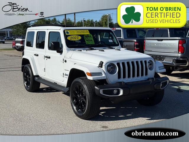 2021 Jeep Wrangler 4xe Unlimited Sahara at Tom O'Brien Chrysler Jeep Dodge Ram in Indianapolis IN