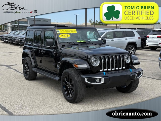 2022 Jeep Wrangler 4xe Unlimited Sahara at Tom O'Brien Chrysler Jeep Dodge Ram in Indianapolis IN