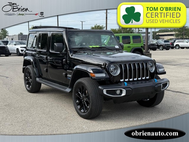 2022 Jeep Wrangler 4xe Unlimited Sahara at Tom O'Brien Chrysler Jeep Dodge Ram in Indianapolis IN