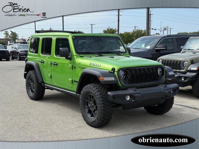 2025 Jeep Wrangler Willys at Tom O'Brien Chrysler Jeep Dodge Ram in Indianapolis IN