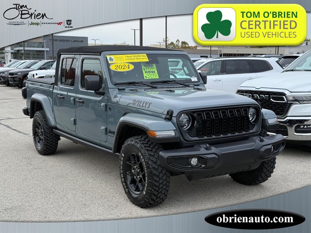 2024 Jeep Gladiator Willys at Tom O'Brien Chrysler Jeep Dodge Ram in Indianapolis IN