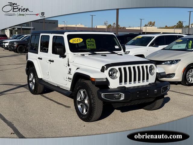 2018 Jeep Wrangler Unlimited Sahara at Tom O'Brien Chrysler Jeep Dodge Ram in Indianapolis IN