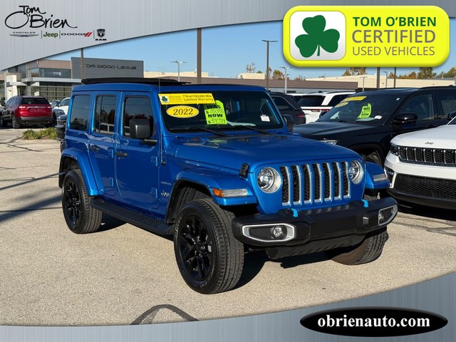 2022 Jeep Wrangler 4xe Unlimited Sahara at Tom O'Brien Chrysler Jeep Dodge Ram in Indianapolis IN