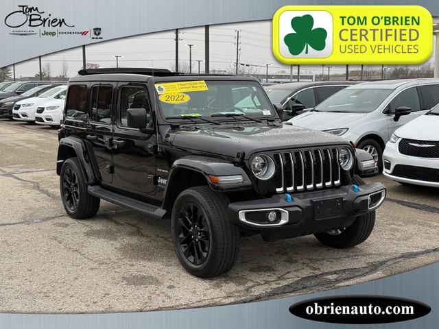 2022 Jeep Wrangler 4xe Unlimited Sahara at Tom O'Brien Chrysler Jeep Dodge Ram in Indianapolis IN