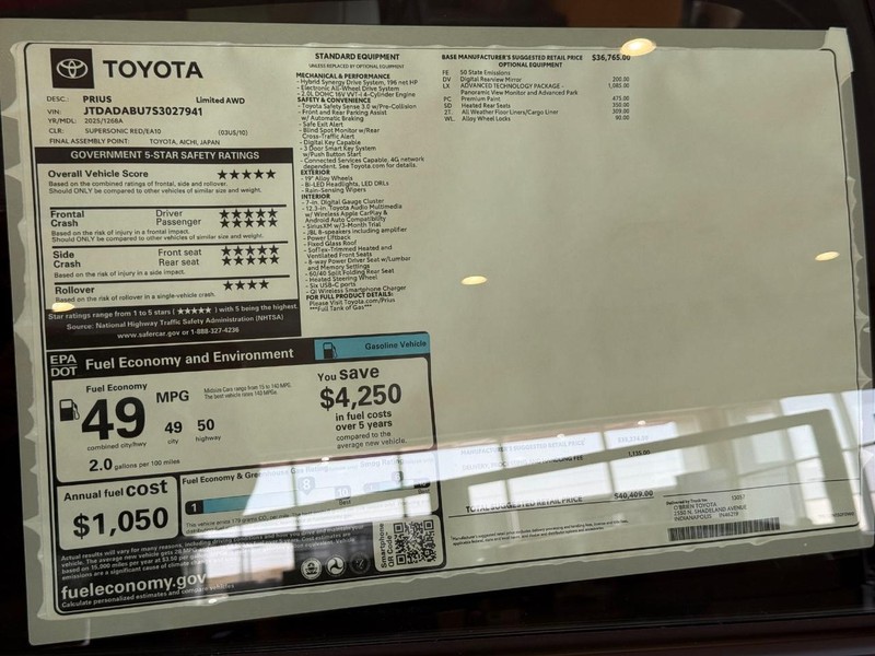 Toyota Prius Vehicle Image 20