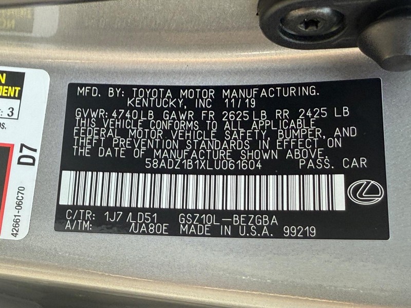 Lexus ES Vehicle Image 27