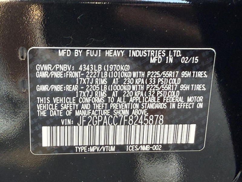 Subaru XV Crosstrek Vehicle Image 24