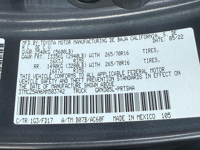 Toyota Tacoma 4WD Vehicle Image 26