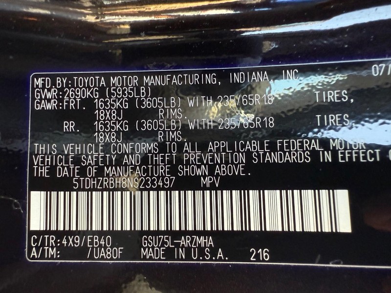 Toyota Highlander Vehicle Image 30