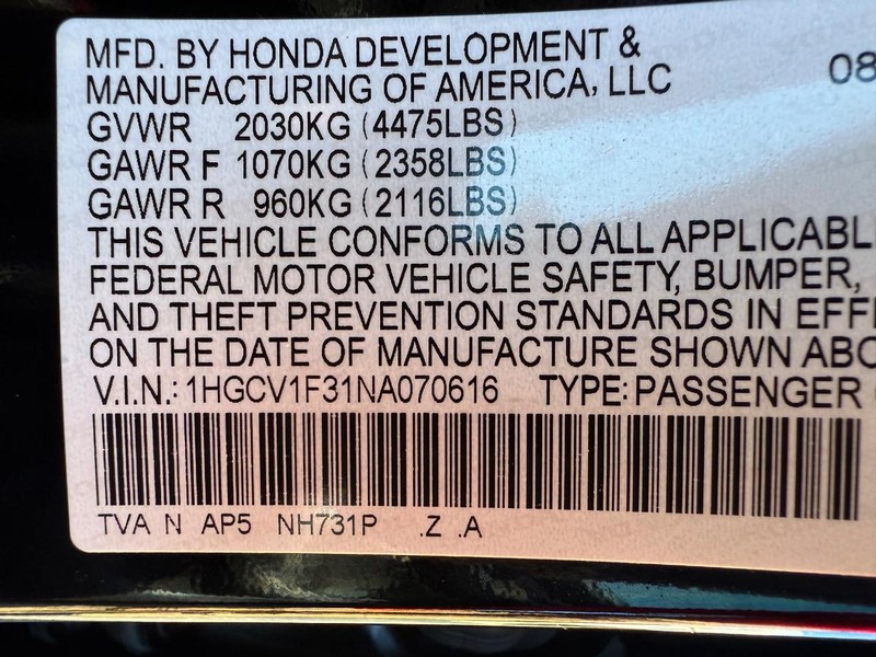 Honda Accord Sedan Vehicle Image 25