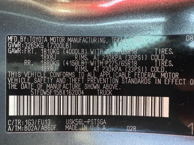 Toyota Tundra 4WD Truck Vehicle Image 24