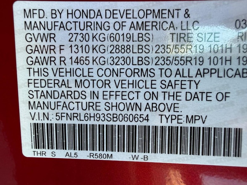 Honda Odyssey Vehicle Image 29