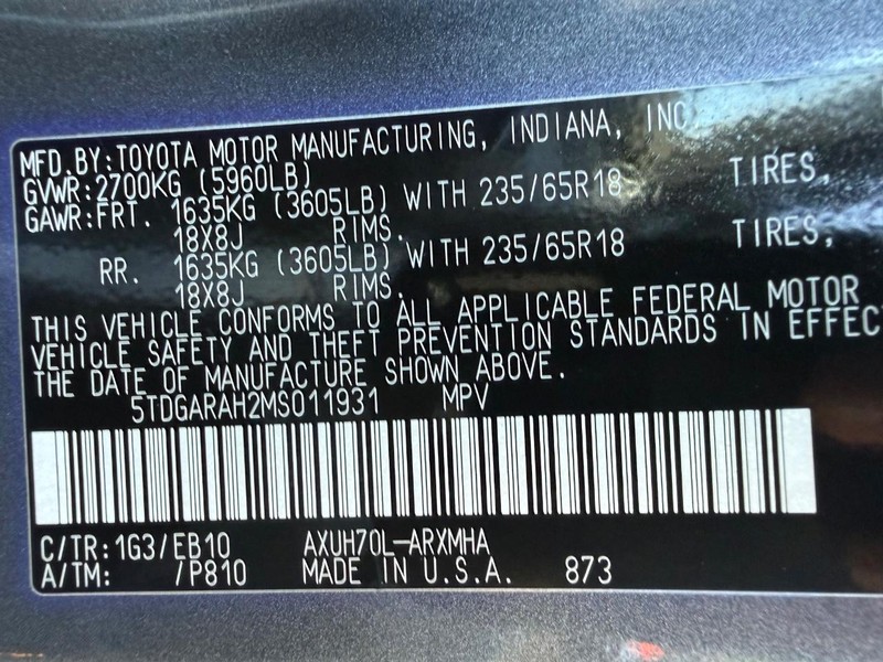 Toyota Highlander Vehicle Image 29