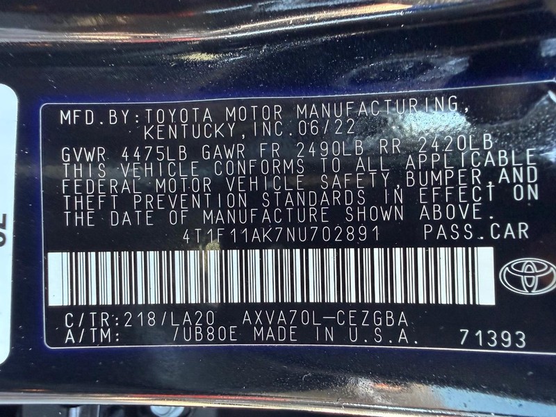 Toyota Camry Vehicle Image 25