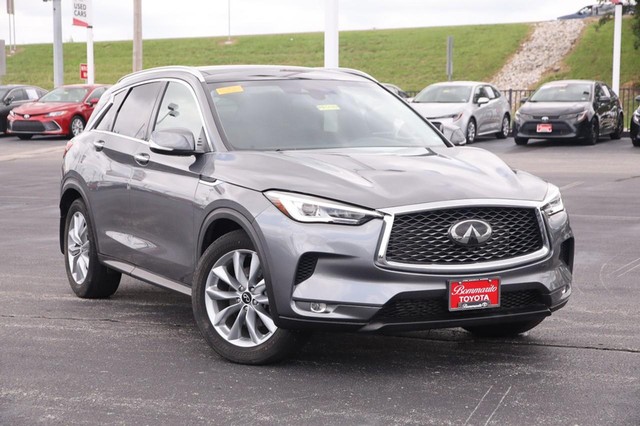 Used 2021 INFINITI QX50 Luxe with VIN 3PCAJ5BB3MF111887 for sale in Hazelwood, MO