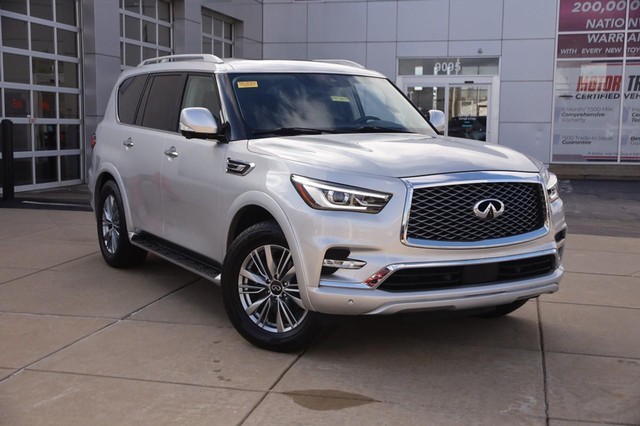 Used 2021 INFINITI QX80 PREMIUM SELECT 4WD with VIN JN8AZ2AE2M9272359 for sale in Hazelwood, MO