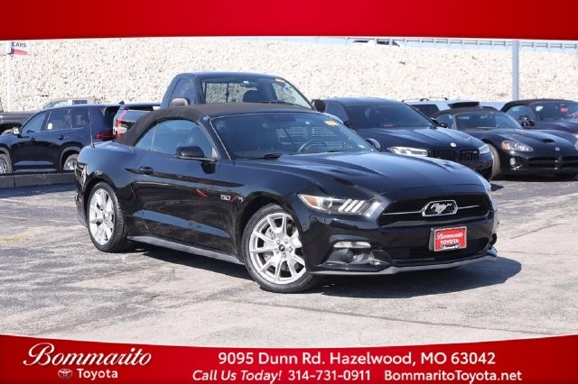Black 2015 Ford Mustang Convertible Rear-Wheel Drive Automatic