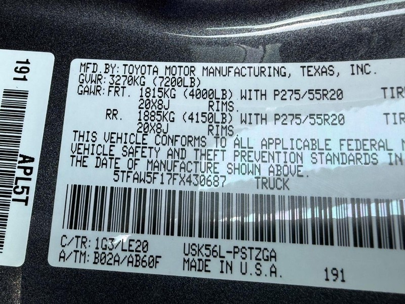 Toyota Tundra 4WD Truck Vehicle Image 25