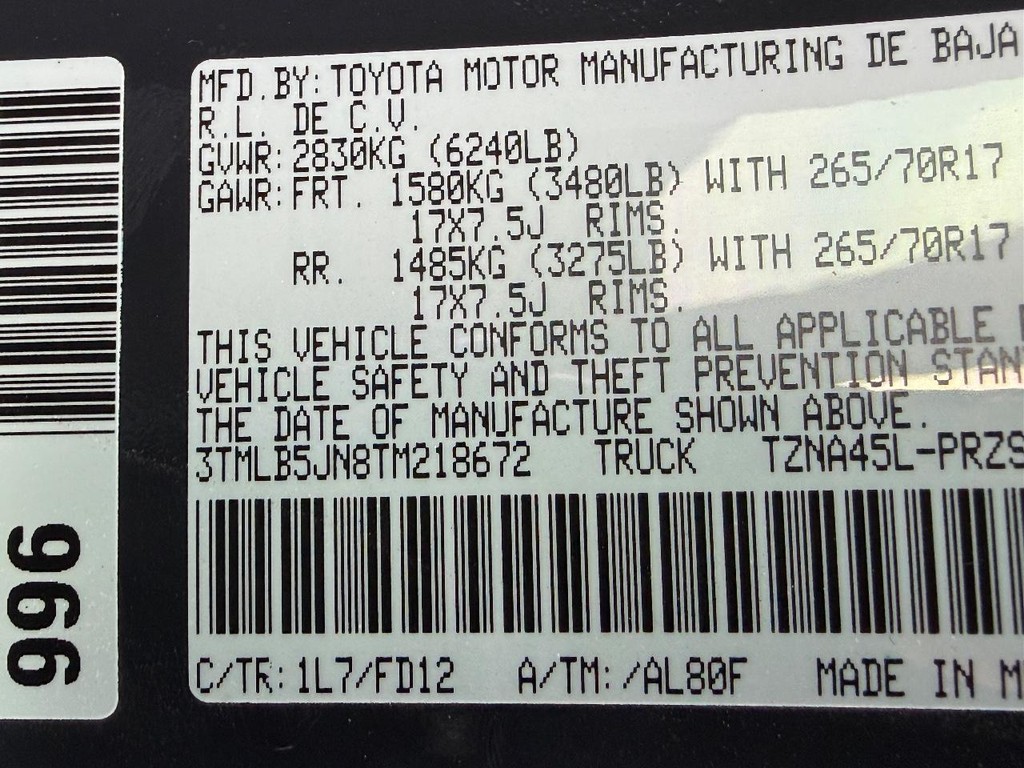 Toyota Tacoma 4WD Vehicle Image 17