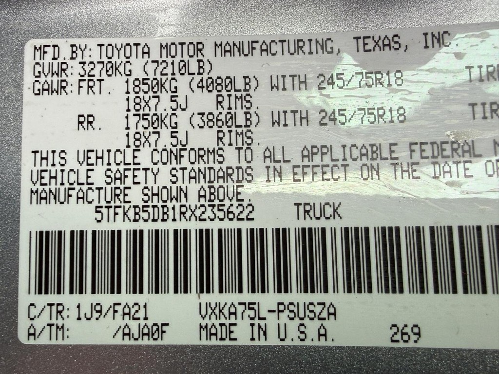 Toyota Tundra 4WD Vehicle Image 21