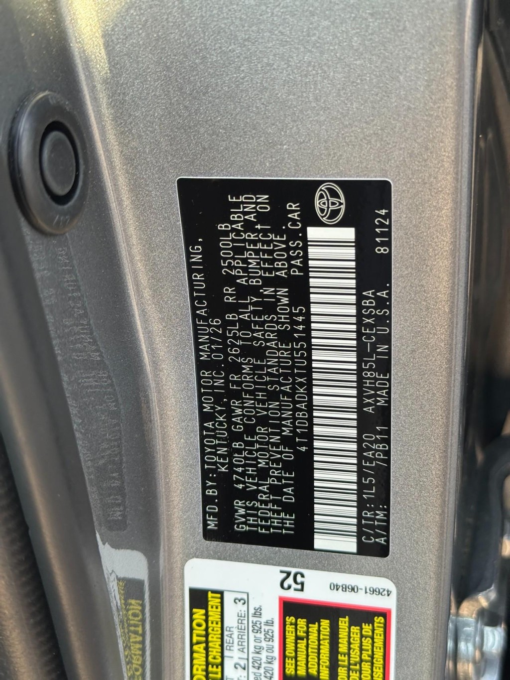 Toyota Camry Vehicle Image 26