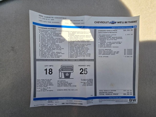 Chevrolet Corvette Vehicle Image 32