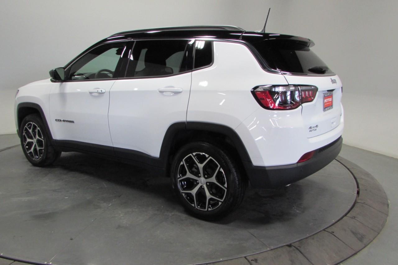 2024 Bright White Clearcoat Jeep Compass Limited 4X4 SUV