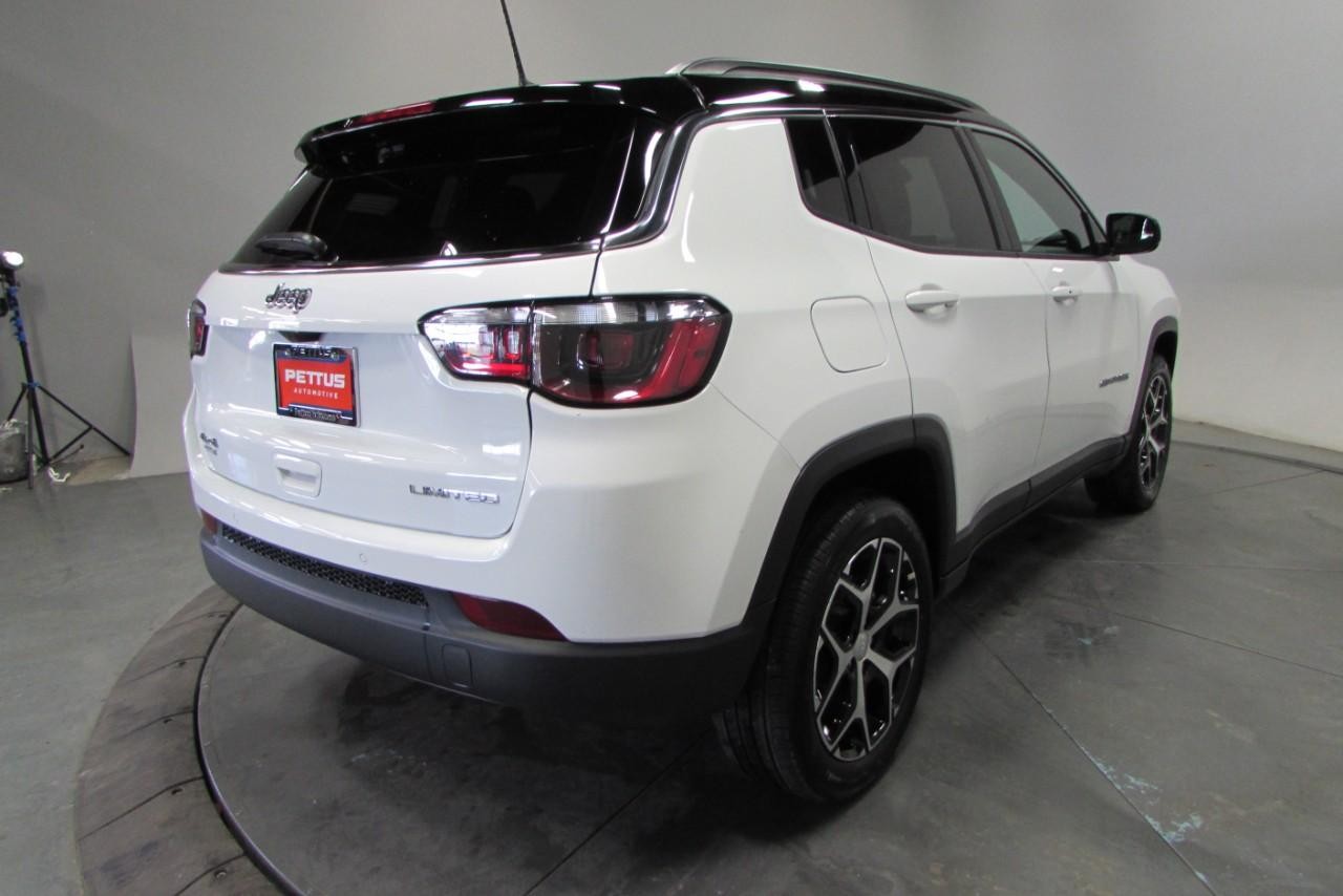 2024 Bright White Clearcoat Jeep Compass Limited 4X4 SUV