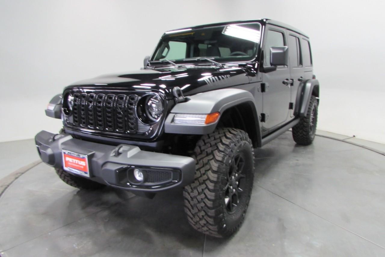 2025 Black Clearcoat Jeep Wrangler Willys 4X4 SUV