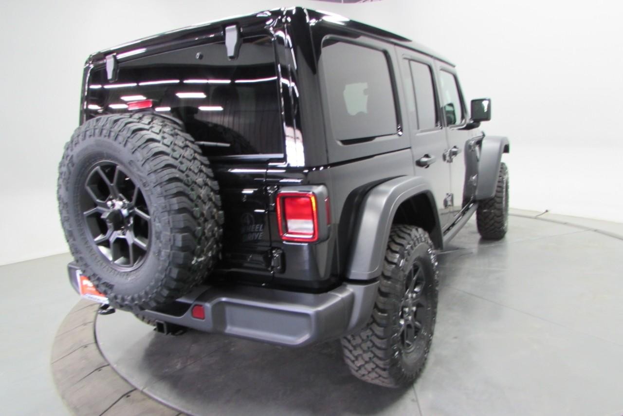 2025 Black Clearcoat Jeep Wrangler Willys 4X4 SUV