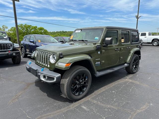 2022 Sarge Green Clearcoat Jeep Wrangler 4xe Unlimited Sahara 4xe 4X4 SUV