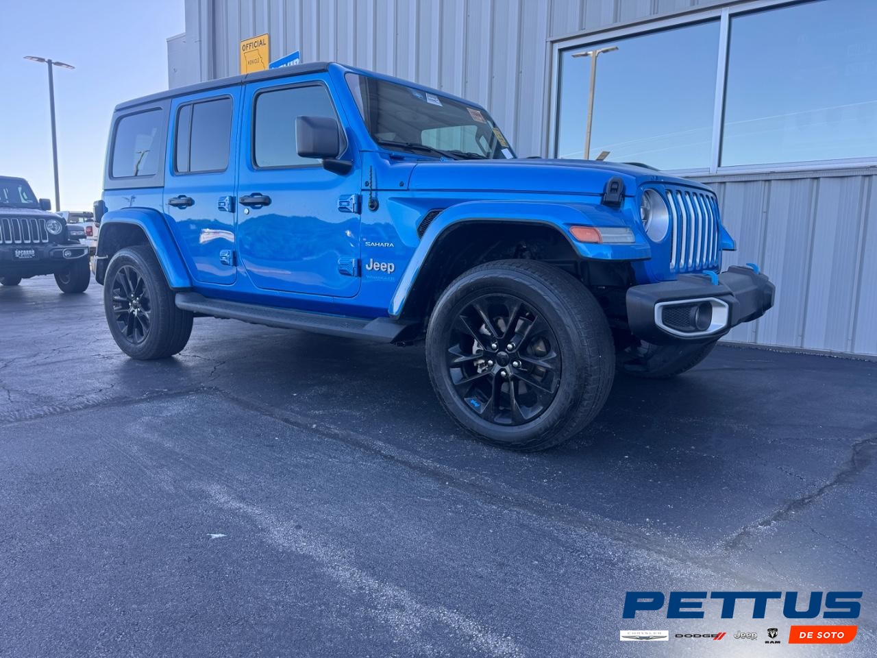 2022 Hydro Blue Pearlcoat Jeep Wrangler 4xe Unlimited Sahara 4xe SUV