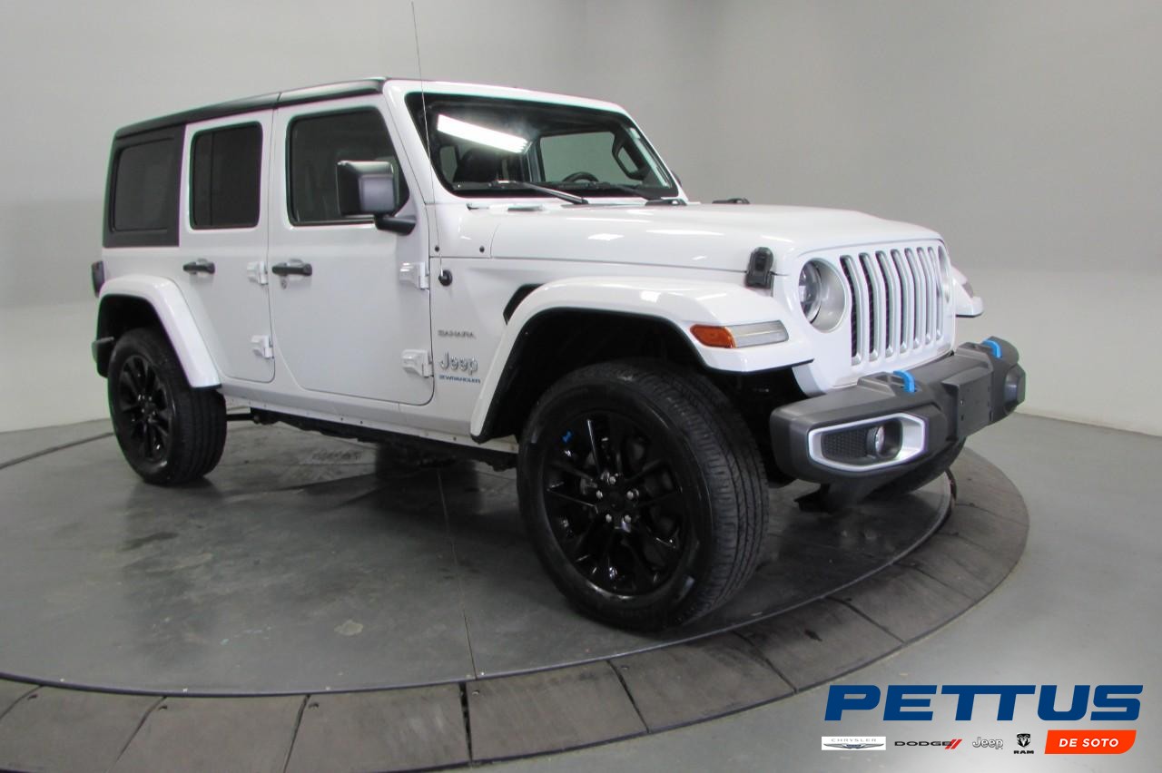 2023 Bright White Clearcoat Jeep Wrangler 4xe Sahara 4xe 4X4 SUV