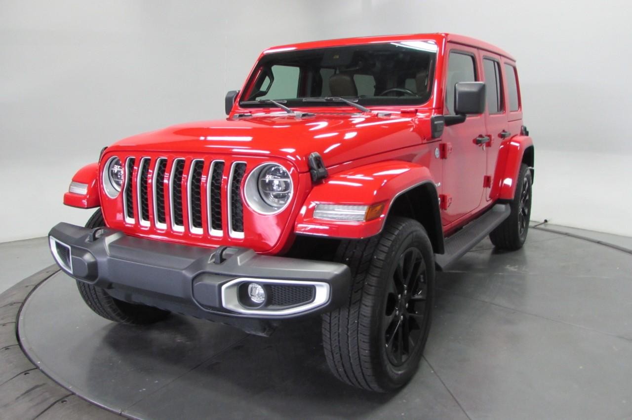 2021 Firecracker Red Clearcoat Jeep Wrangler Unlimited Sahara 4xe 4X4 SUV