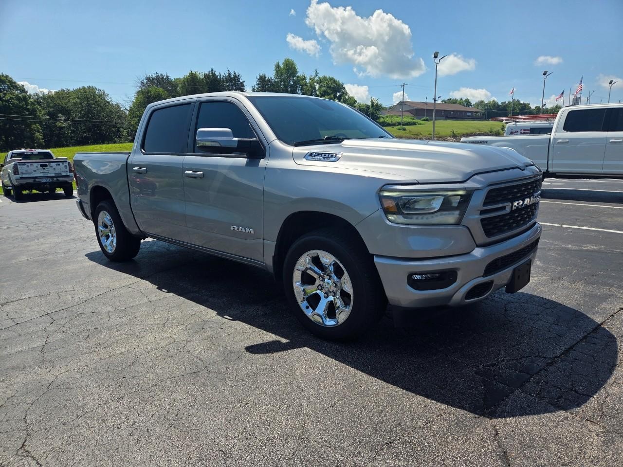 2022 Billet Silver Metallic Clearcoat Ram 1500 Big Horn/Lone Star 4X4 Truck