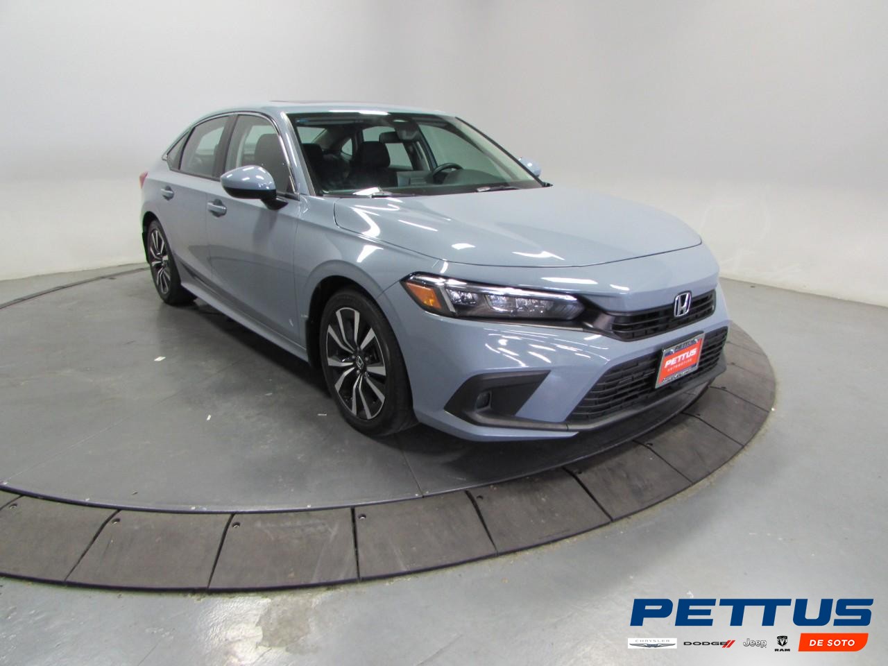 Sonic Gray Pearl 2023 Honda Civic EX FWD Sedan Front-Wheel Drive Continuously Variable Transmission