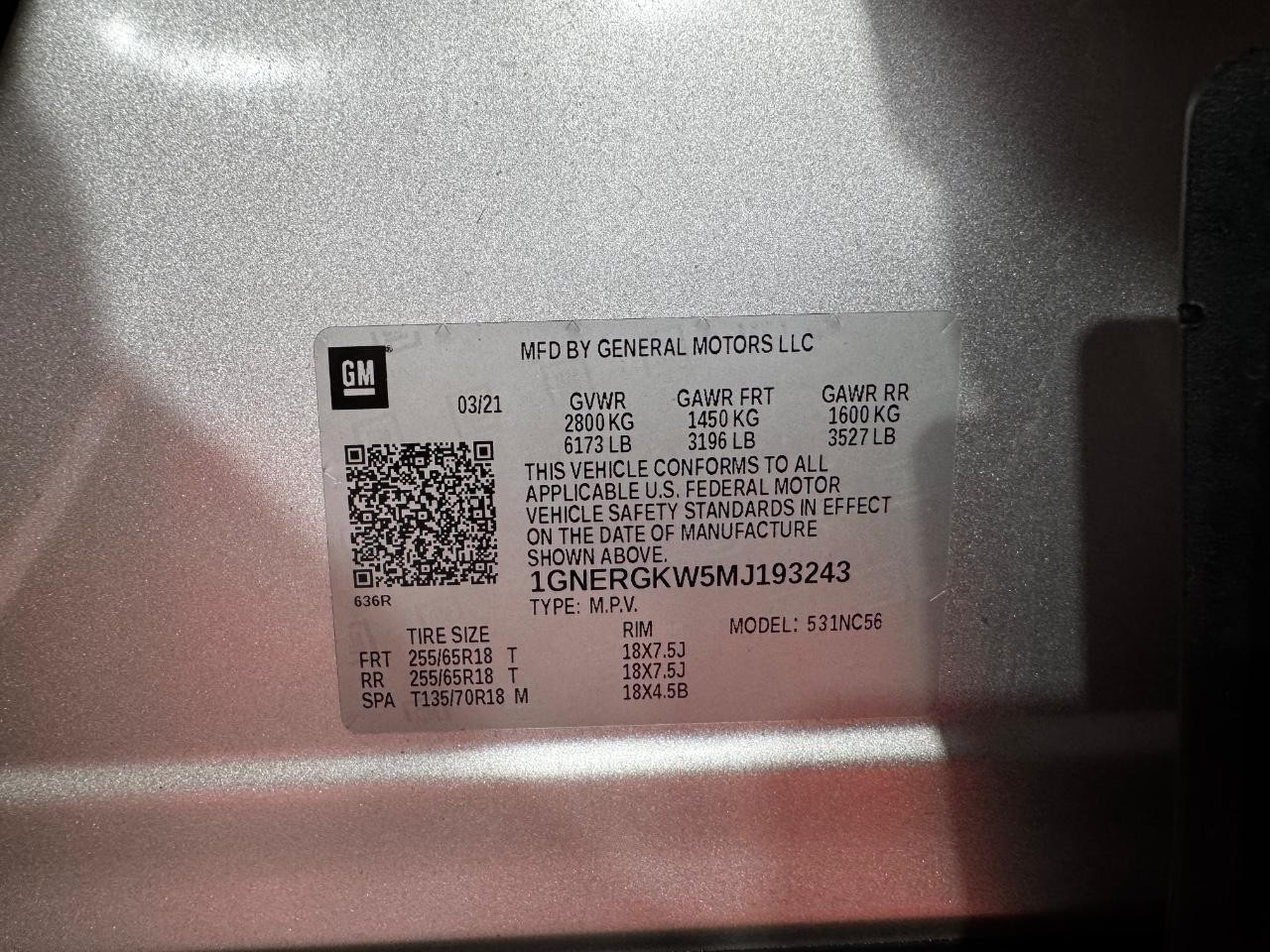 Chevrolet Traverse Vehicle Full-screen Gallery Image 26