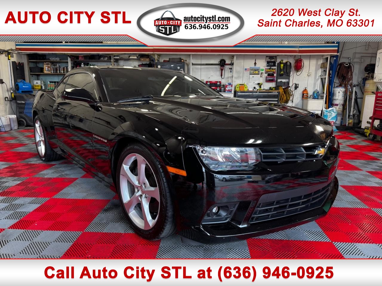 Black 2015 Chevrolet Camaro 2SS Coupe RWD Coupe Rear-Wheel Drive Automatic