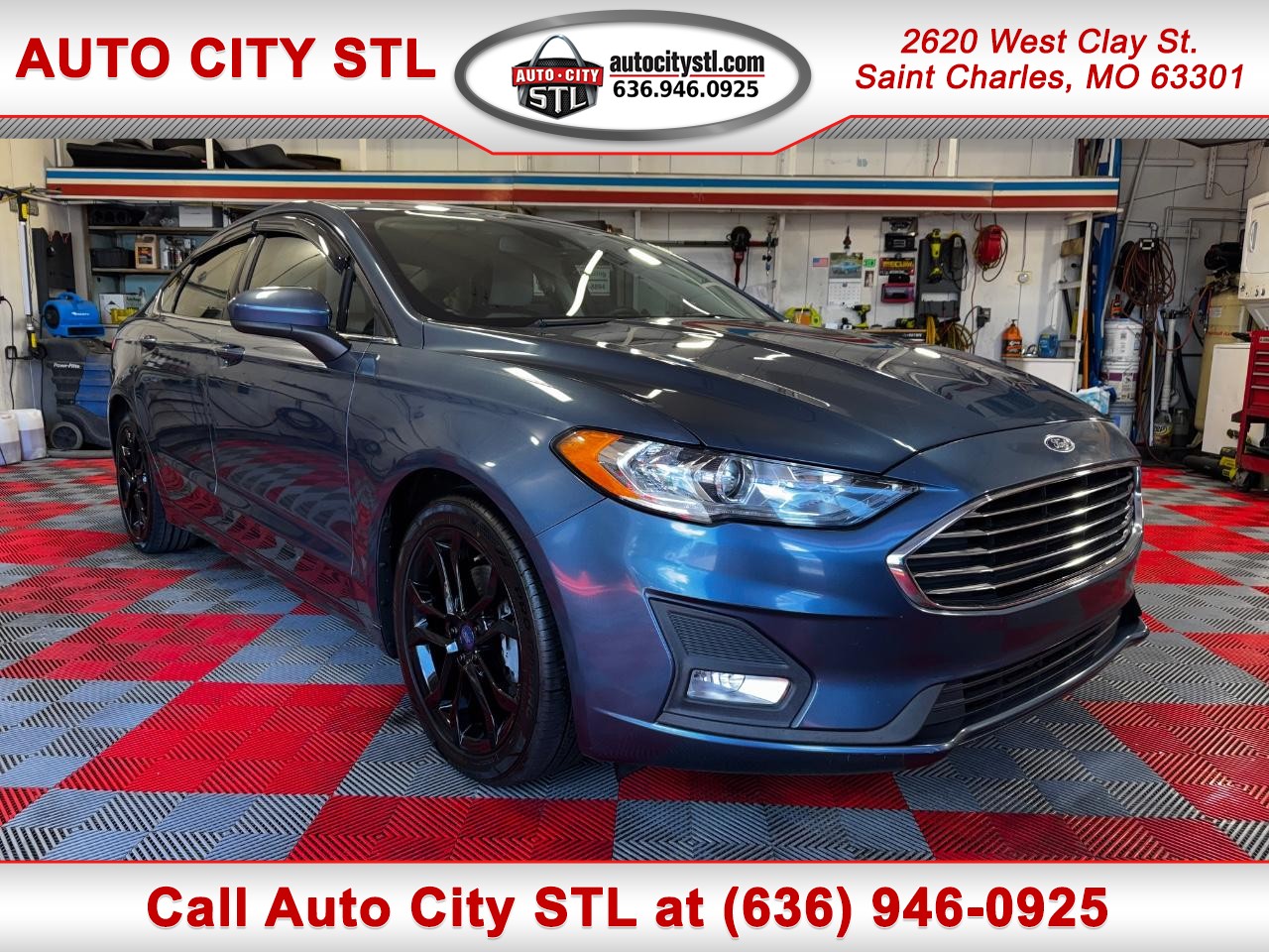 Velocity Blue Metallic 2019 Ford Fusion SE Sedan Front-Wheel Drive Automatic