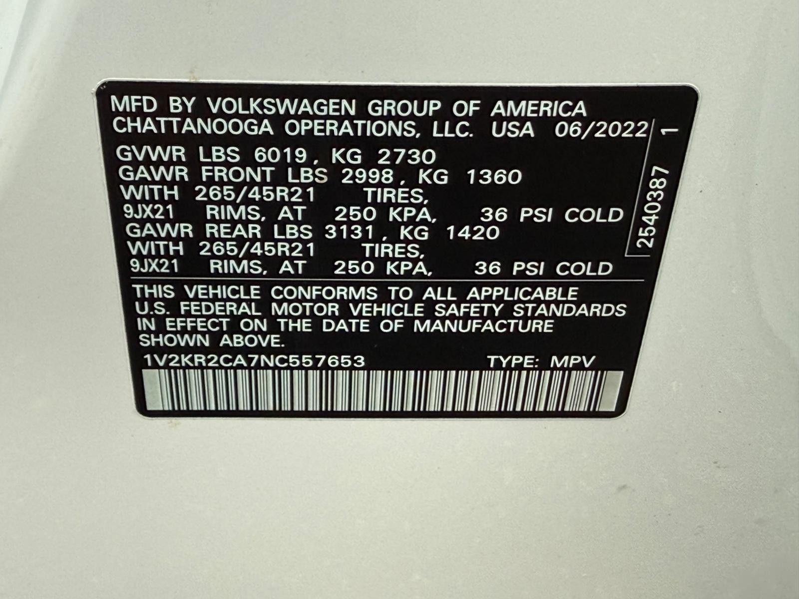 Volkswagen Atlas Vehicle Image 23
