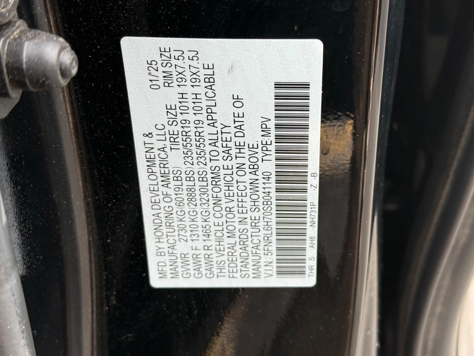 Honda Odyssey Vehicle Image 23