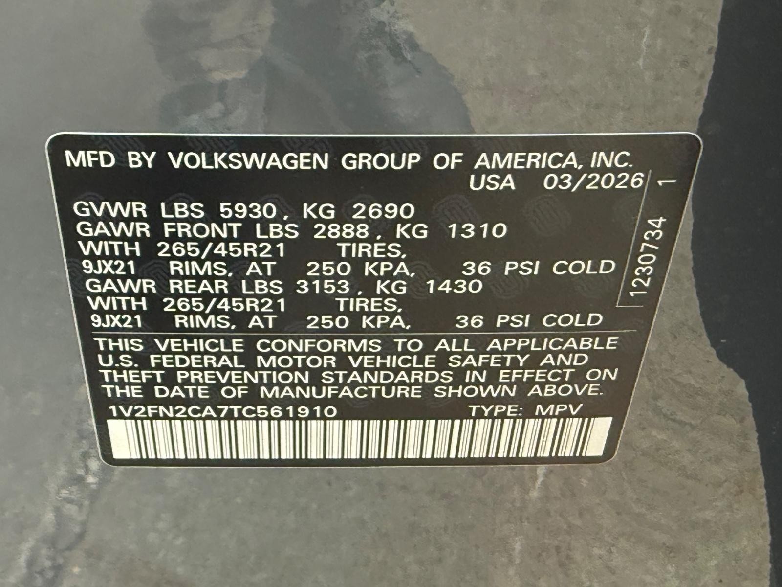 Volkswagen Atlas Vehicle Image 19