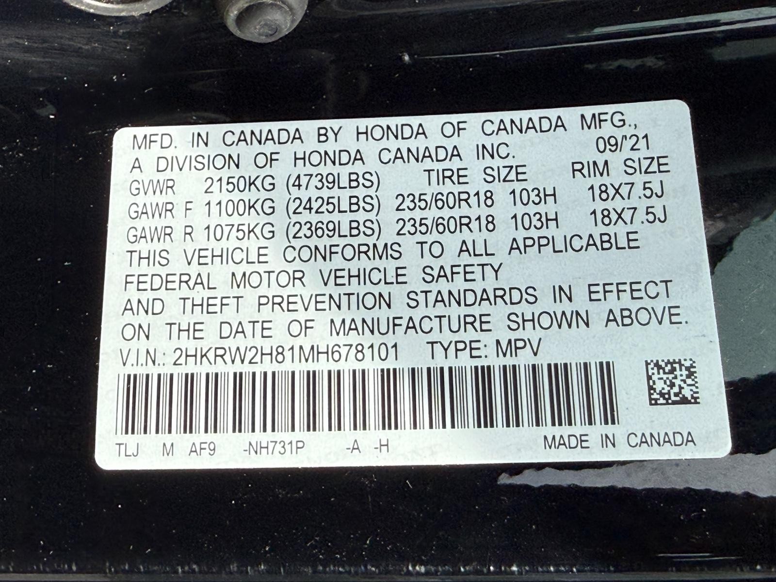 Honda CR-V Vehicle Image 27