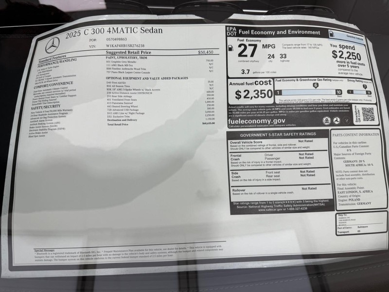 Mercedes-Benz C-Class Vehicle Image 4