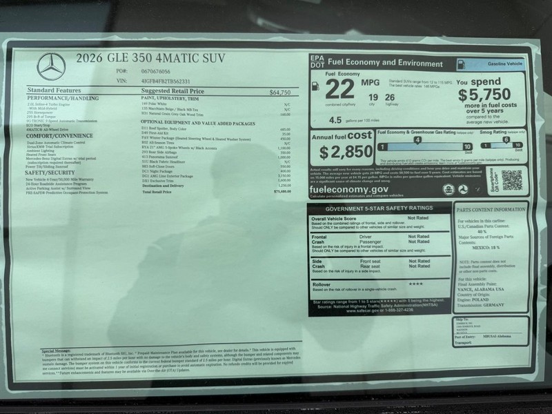 Mercedes-Benz GLE Vehicle Image 4