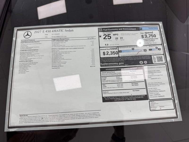 Mercedes-Benz E-Class Vehicle Image 4